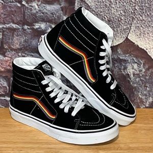 Vans Old Skool Sk8 Hi High top Rainbow Skate Shoes Size 6 Men 7.5 WMN